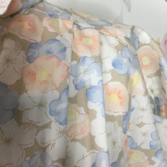 Vintage White 2 Piece Floral Midi Skirt Set womens 10 M Carriage Court Seperates - Picture 5 of 11